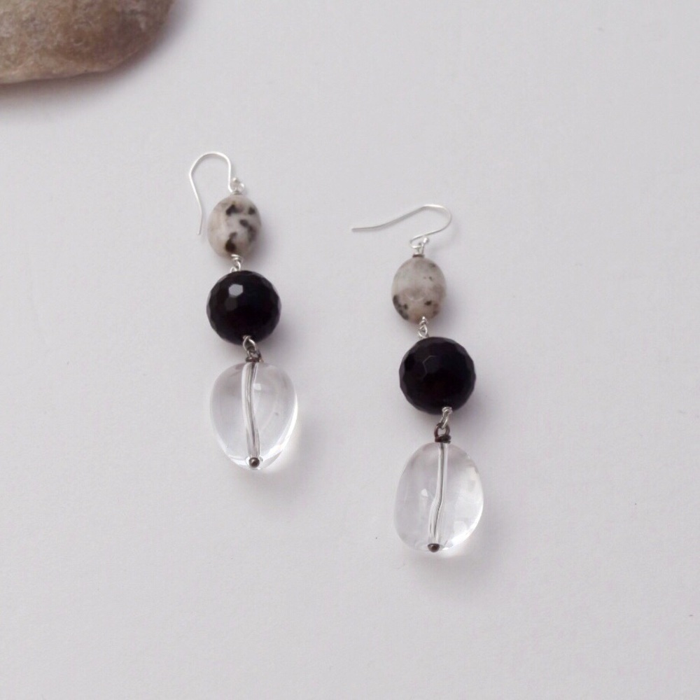 Semi Precious Stone Earrings